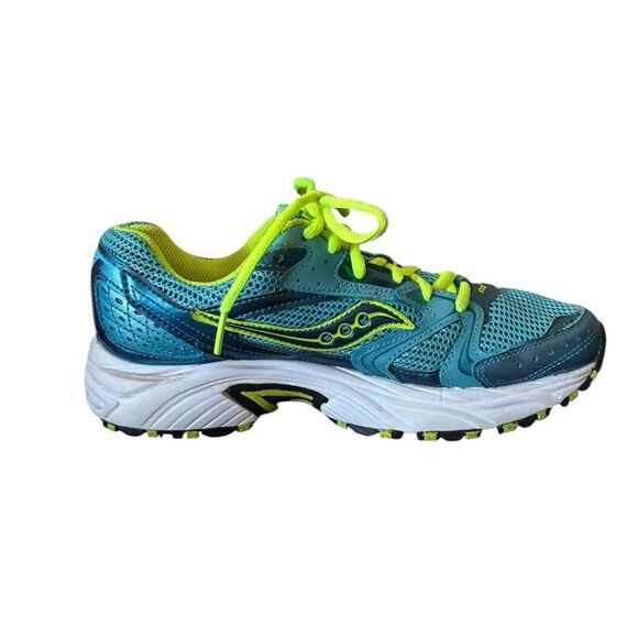 Saucony Women's Size 7.5 Blue and Green Running Shoes - Picture 8 of 10